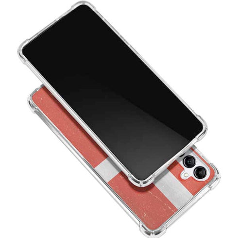 Denmark Flag Distressed Gabb Phone 4 Clear Case